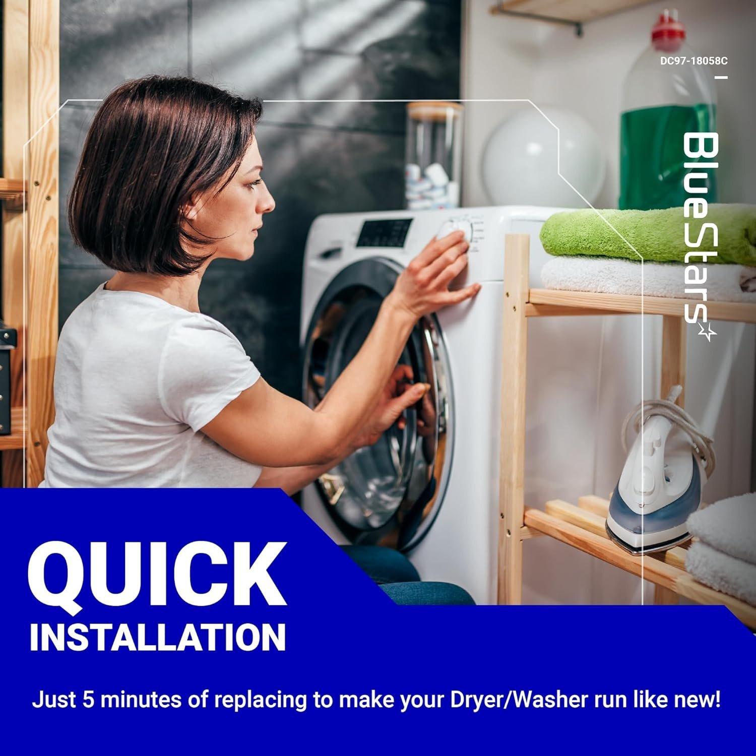 [Lifetime Warranty] DC97-18058C Laundry Appliance Control Knob - Compatible with Samsung Washer/Dryer - Replaces DC97-18058A DC97-18058B DC67-00680A AP6002623 PS11735268 EAP117352689 image 1