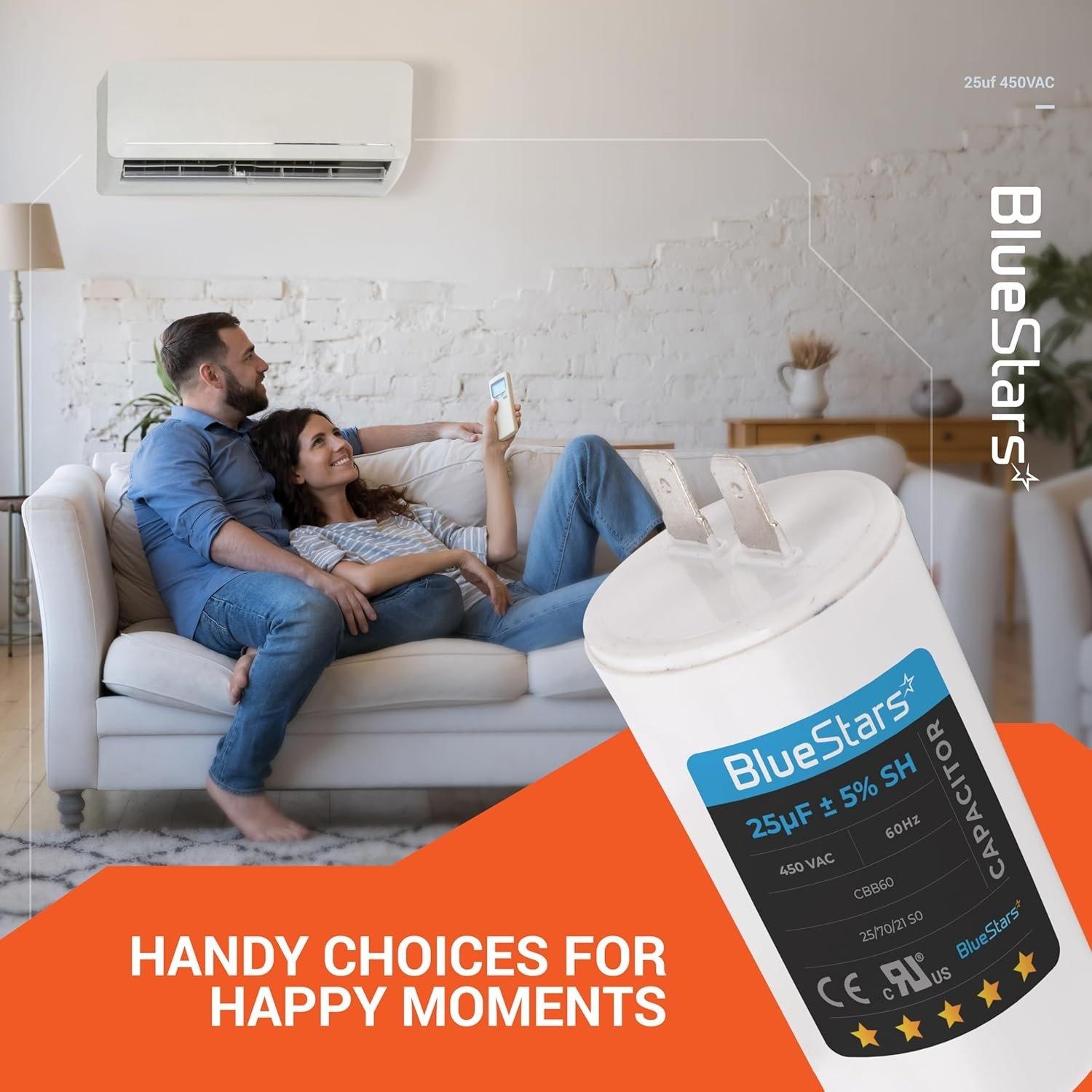 [Lifetime Warranty] 25 uF MFD 450 VAC CBB60 50/60 Hz Run Capacitor with Screw - Fits AC Motors, Electric Motors, Water Pumps image 4