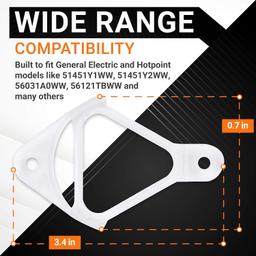 [Lifetime Warranty] WH16X513 Washer Drain Hose Clip Replacement - Compatible with GE & Hotpoint Washers - Replaces AP2046140 WH16X0513 PS270508 - Pack of 2 thumbnail 4