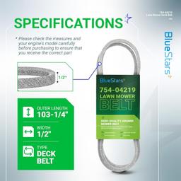 [Lifetime Warranty] 754-04219 954-04219 Mower Deck Belt thumbnail 6