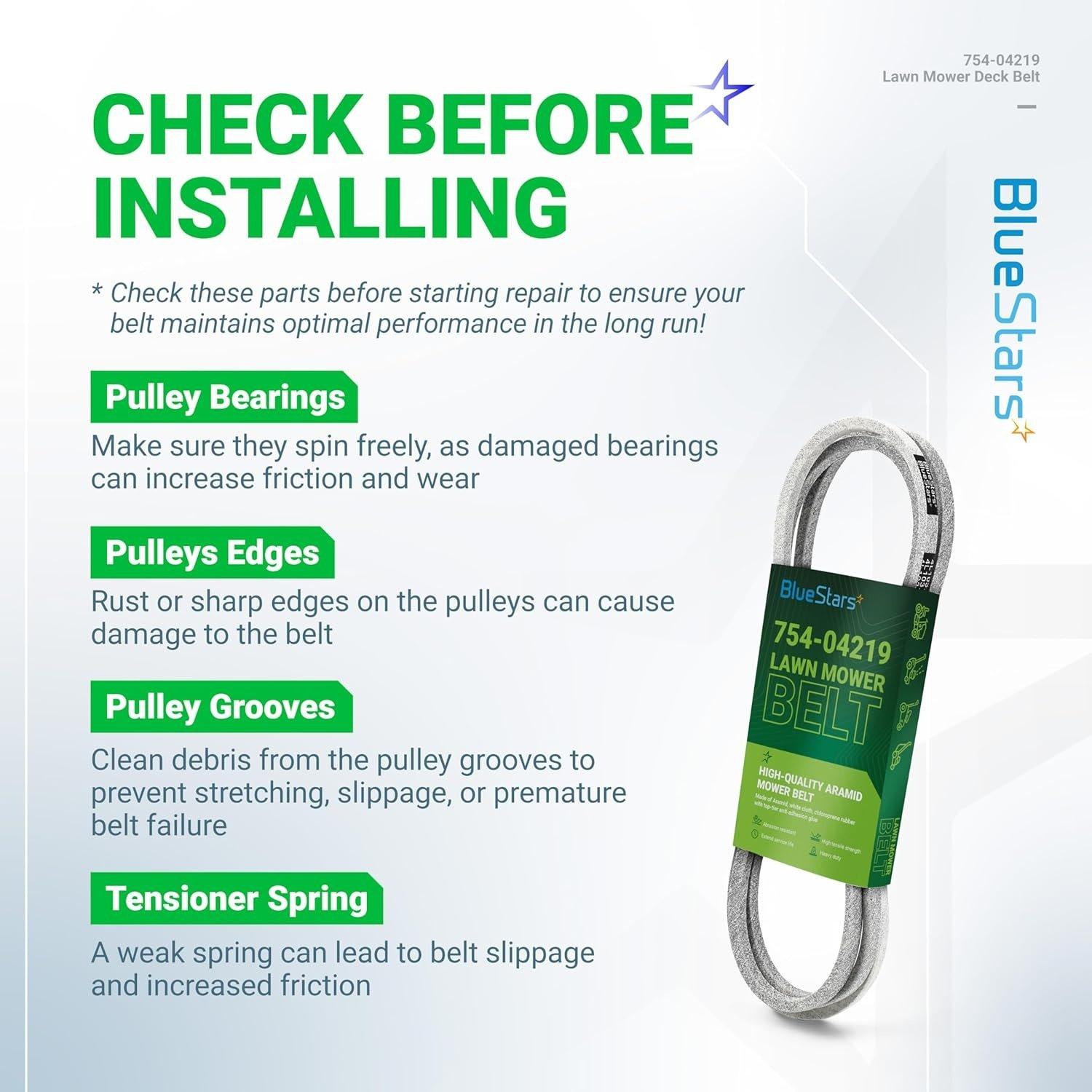 [Lifetime Warranty] 754-04219 954-04219 Mower Deck Belt image 1