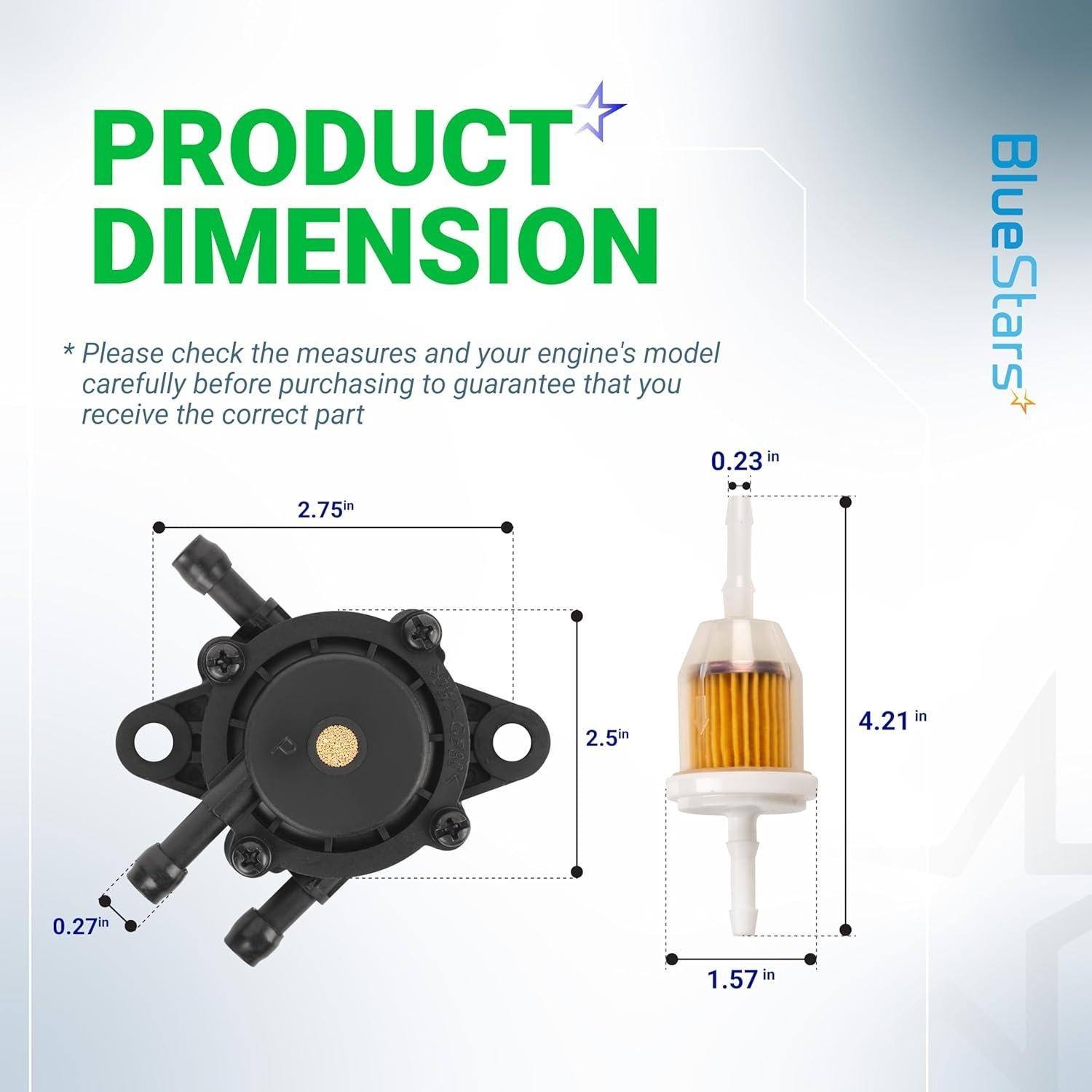 [Lifetime Warranty] 808656 491922 Fuel Pump with Fuel Filter image 6