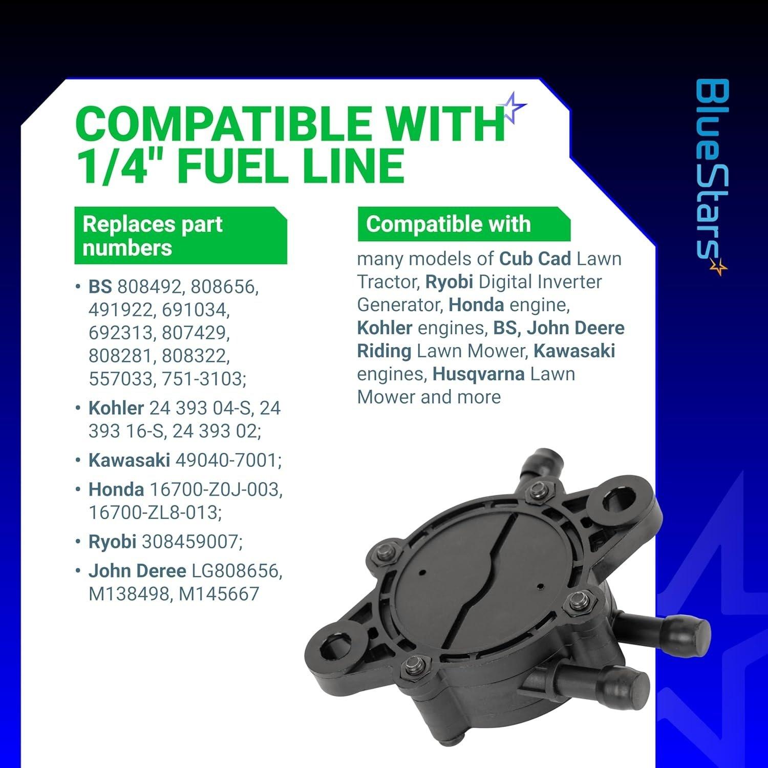 [Lifetime Warranty] 808656 491922 Fuel Pump with Fuel Filter image 3