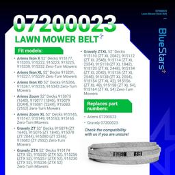 [Lifetime Warranty] 07200023 Mower Deck Belt thumbnail 1