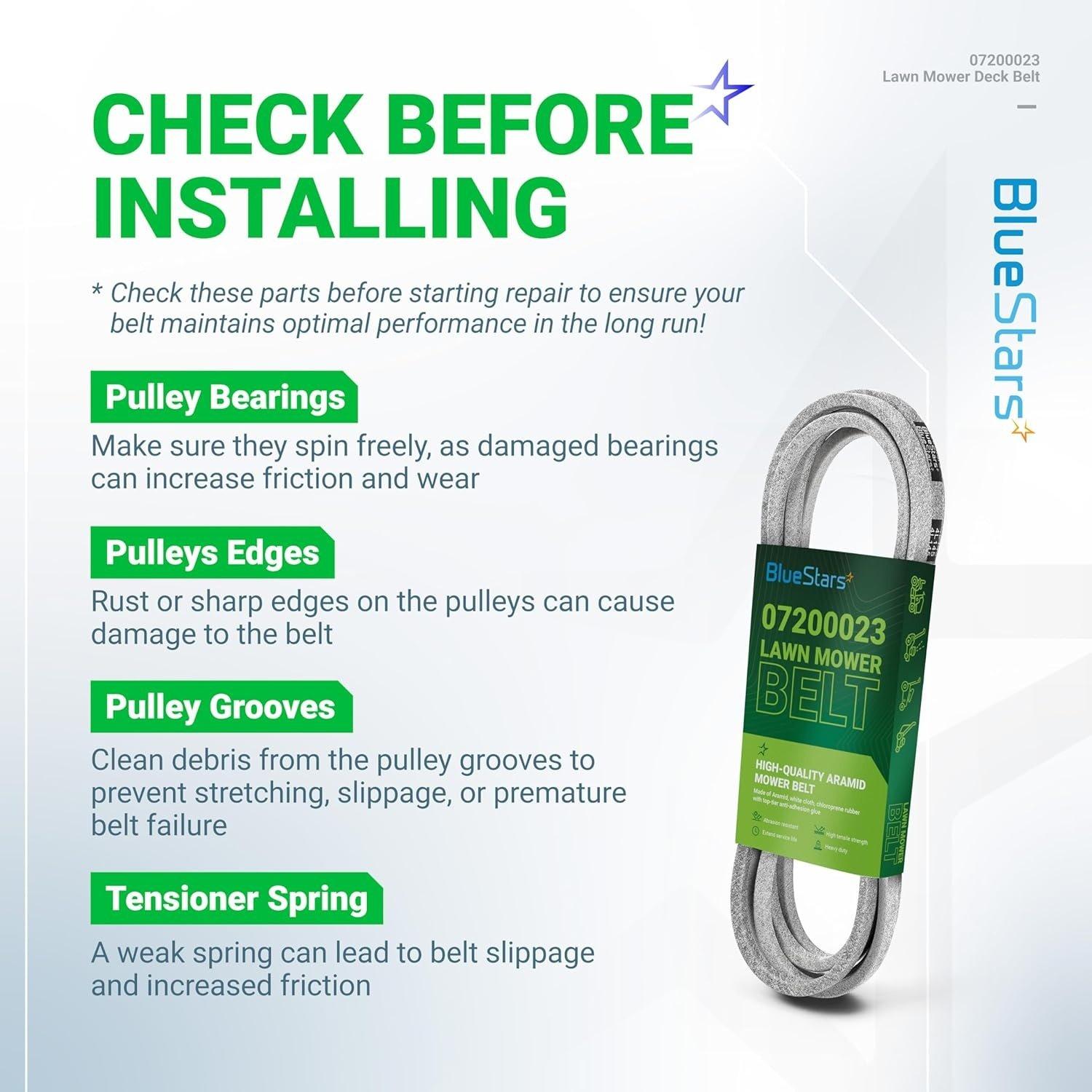[Lifetime Warranty] 07200023 Mower Deck Belt image 3