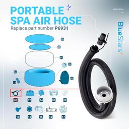 [Lifetime Warranty] P6931 Air Inflation Hose Pipe thumbnail 3