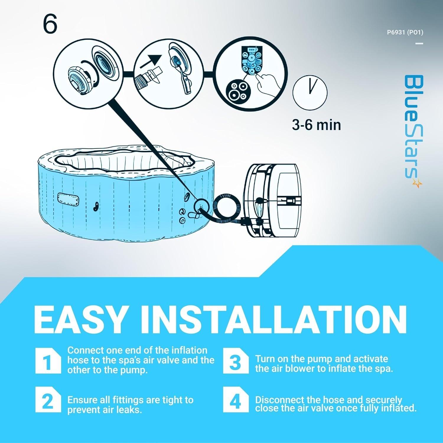[Lifetime Warranty] P6931 Air Inflation Hose Pipe image 2