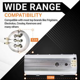 137114000 Dryer Heating Element Assembly 2-PRONG Version thumbnail 2