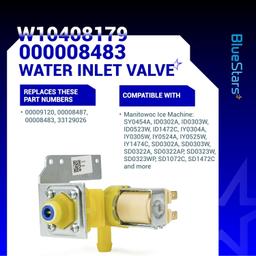 [Lifetime Warranty] 000009120 000008483 Water Inlet Valve - Compatible with Manitowoc Ice Machine models SY0454A ID0302A ID0303W ID0523W - Replaces 00009120 00008487 00008483 33129026 thumbnail 3