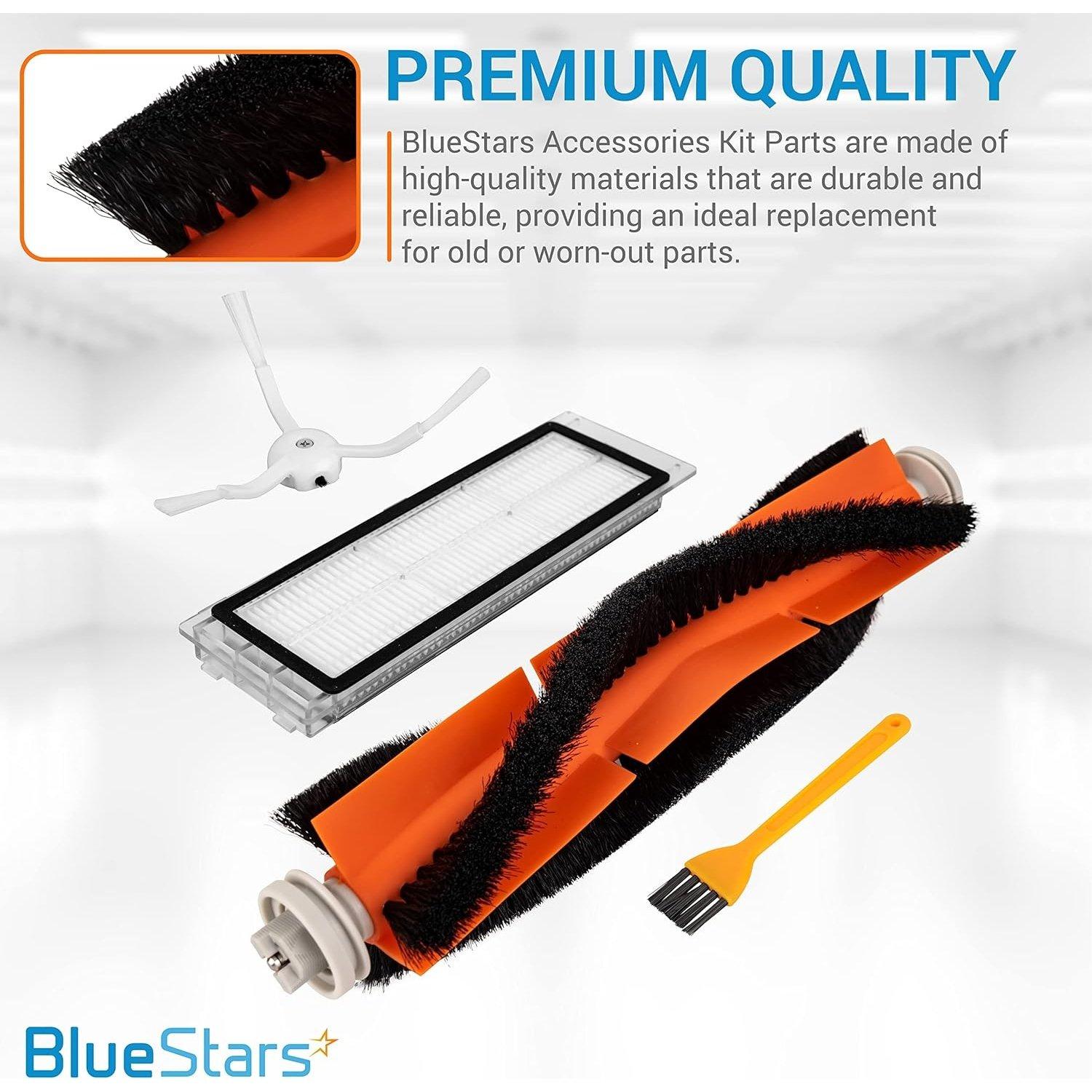 [Lifetime Warranty] Replacement Parts for Roborock S6 Pure S6 E4 S4 S4 Max S5 S5 Max E2 E3 E5 E20 E25 E35 S50 S65 C10 Xiaomi Mijia Robot Vacuums - 2 Roller Brushes, 4 Side Brushes, 4 Filters, Sweeping Brush image 4