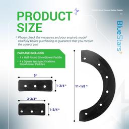 [Lifetime Warranty] Snow Thrower Rubber Paddle 302565MA thumbnail 3