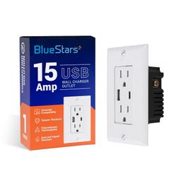 [Lifetime Warranty] Electrical USB Wall Charger Outlet 15 Amp thumbnail 0