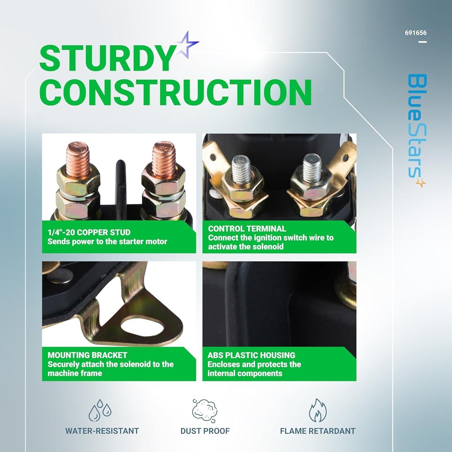 [Lifetime Warranty] 691656 Lawn Mower Starter Solenoid image 3