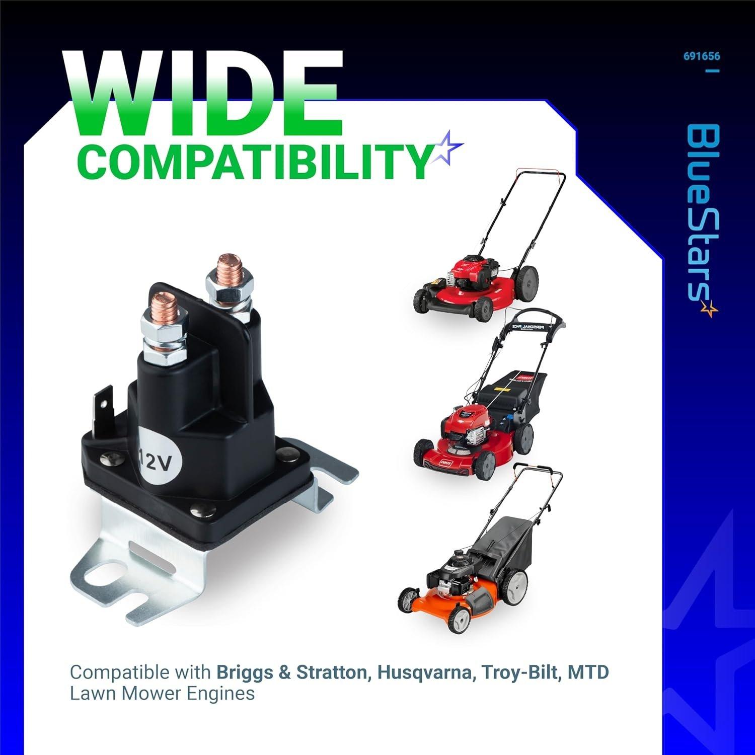 [Lifetime Warranty] 691656 Lawn Mower Starter Solenoid image 2