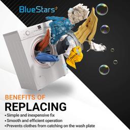 [Lifetime Warranty] DC66-00777A Washer Pulsator Cap - Compatible with Samsung Washer WA45H7000AW WA48H7400AW WA52J8700AP WA48J7700AW - Replaces 5788799, 3282678, AP5788799, PS8753312 - Pack of 2 thumbnail 1