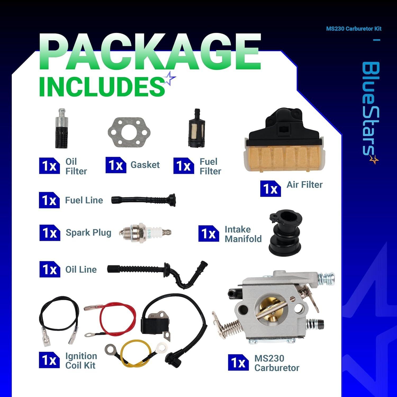 [Lifetime Warranty] MS230 MS250 Carburetor - Compatible with STIHL Chainsaw image 4