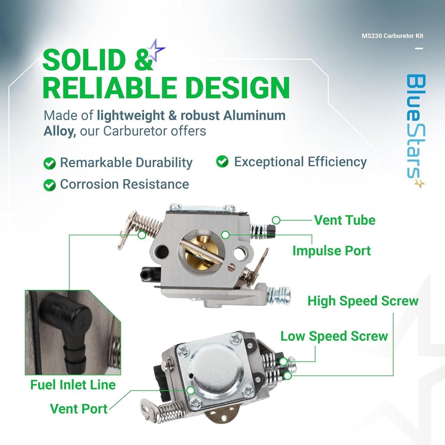 [Lifetime Warranty] MS230 MS250 Carburetor - Compatible with STIHL Chainsaw image 6