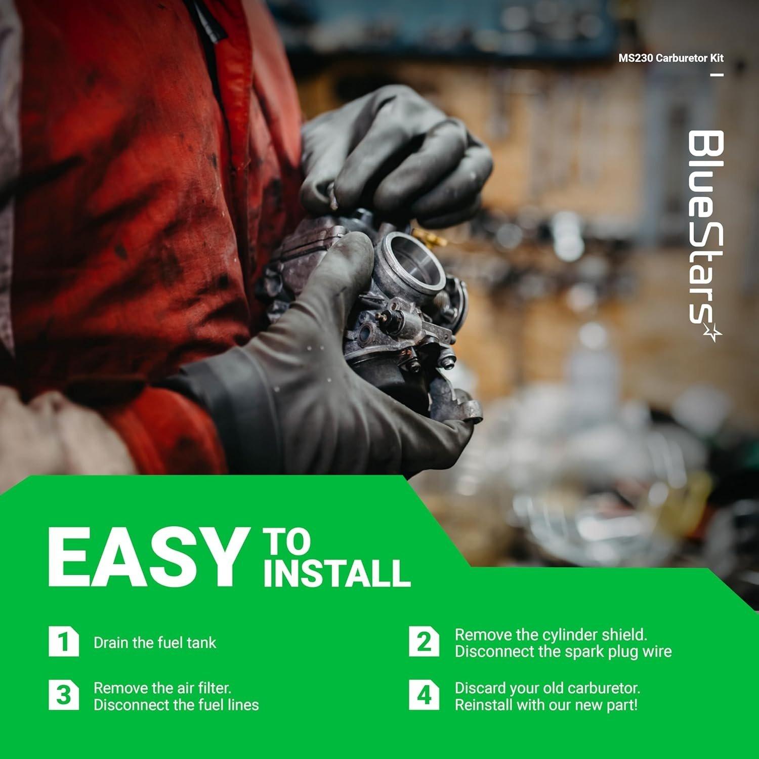 [Lifetime Warranty] MS230 MS250 Carburetor - Compatible with STIHL Chainsaw image 7