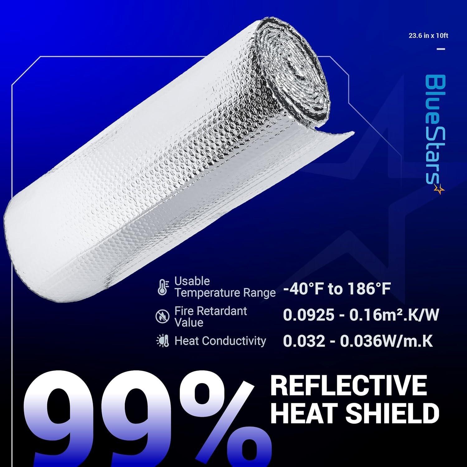 [Lifetime Warranty] 6mm Bubble Reflective Aluminum Foil Sheet (23.6 in x 10ft) image 2