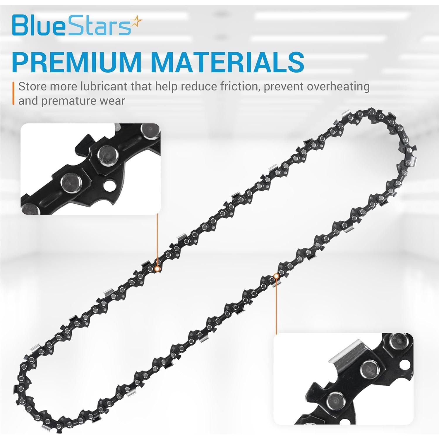 3 Packs 12-inch Chainsaw Chain 3/8" LP Pitch, 0.050" Gauge, 45 Drive Links image 5
