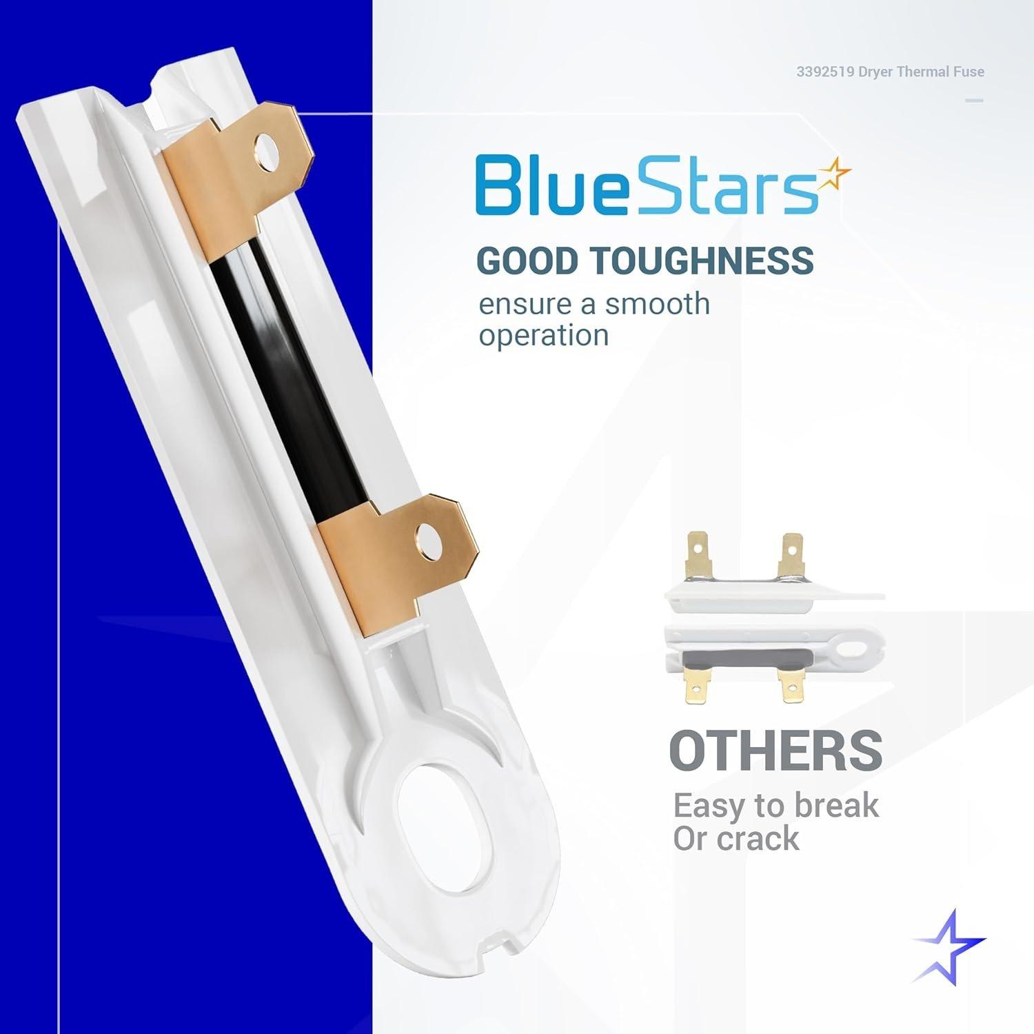 [Lifetime Warranty] 3392519 Dryer Thermal Fuse - Compatible with Whirlpool Kenmore Dryers - Replaces AP6008325 G4AP0500 3388651 694511 80005 WP3392519VP - Pack of 4 image 5