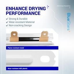 [Lifetime Warranty] 3392519 Dryer Thermal Fuse - Compatible with Whirlpool Kenmore Dryers - Replaces AP6008325 G4AP0500 3388651 694511 80005 WP3392519VP - Pack of 4 thumbnail 4