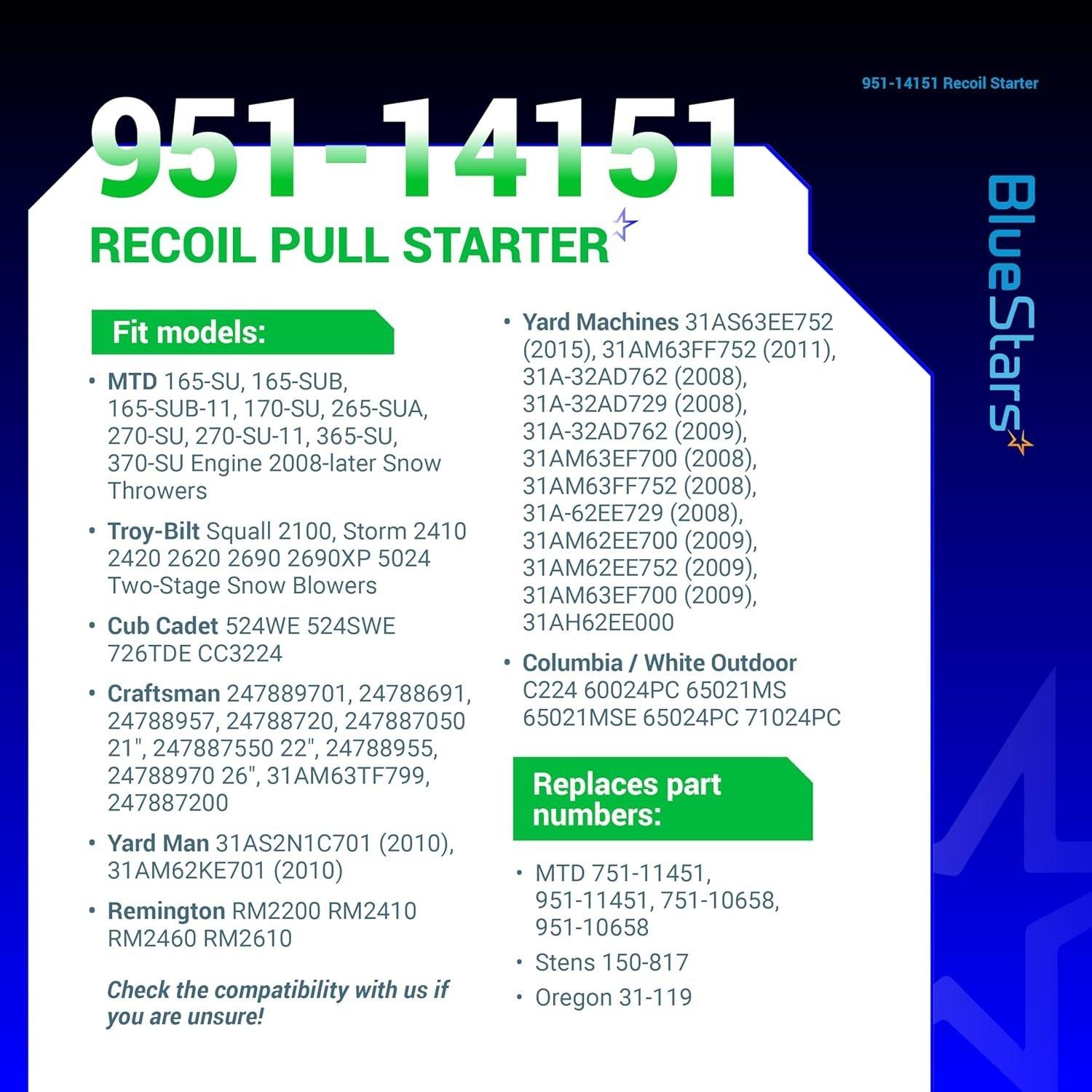 [Lifetime Warranty] 951-14151 Recoil Starter image 5