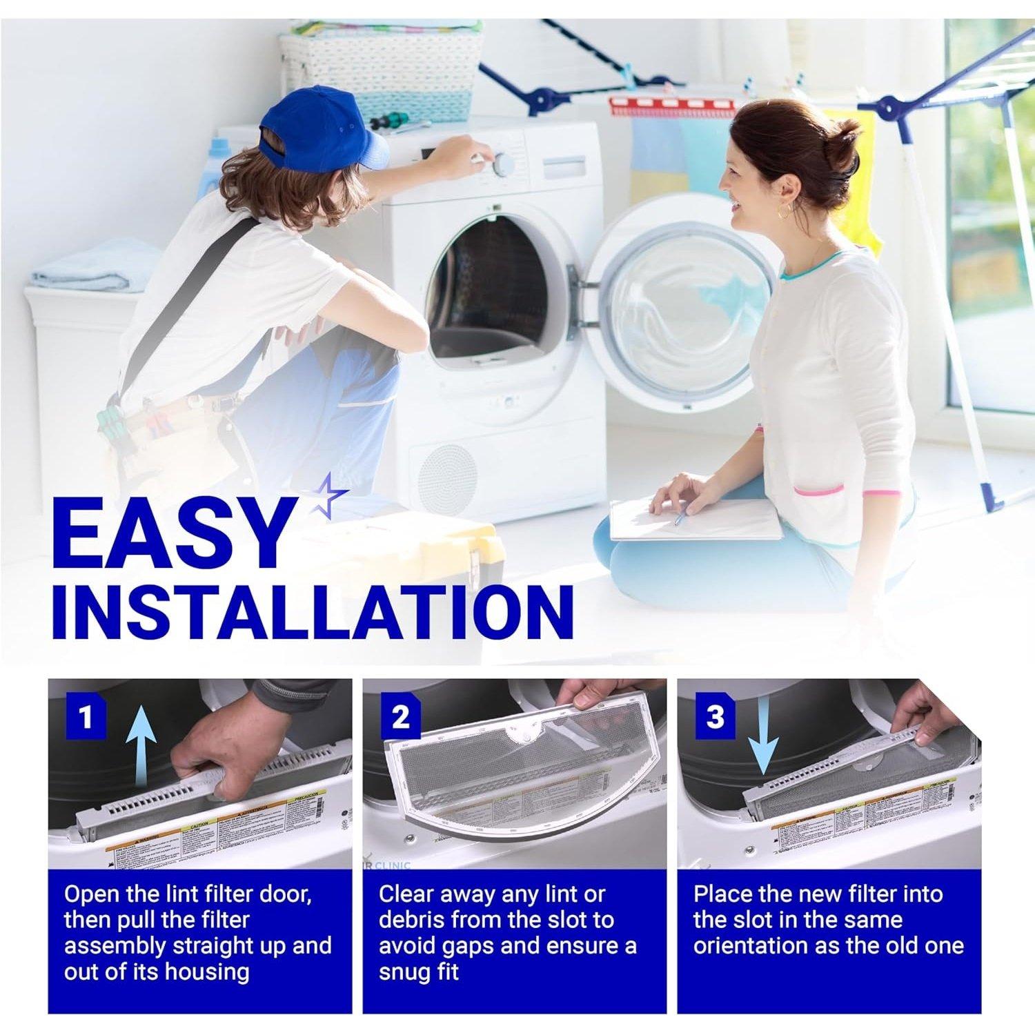 [Lifetime Warranty] WE03X23881 Dryer Lint Filter Replacement - Compatible with GE Dryers GTD45EASJ2WS GTD33EASK0WW GTD45EASJ0WS GTD42EASJ2WW GTD65EBSJ3WS - Replaces AP6031713 PS11763056 4476390 image 5