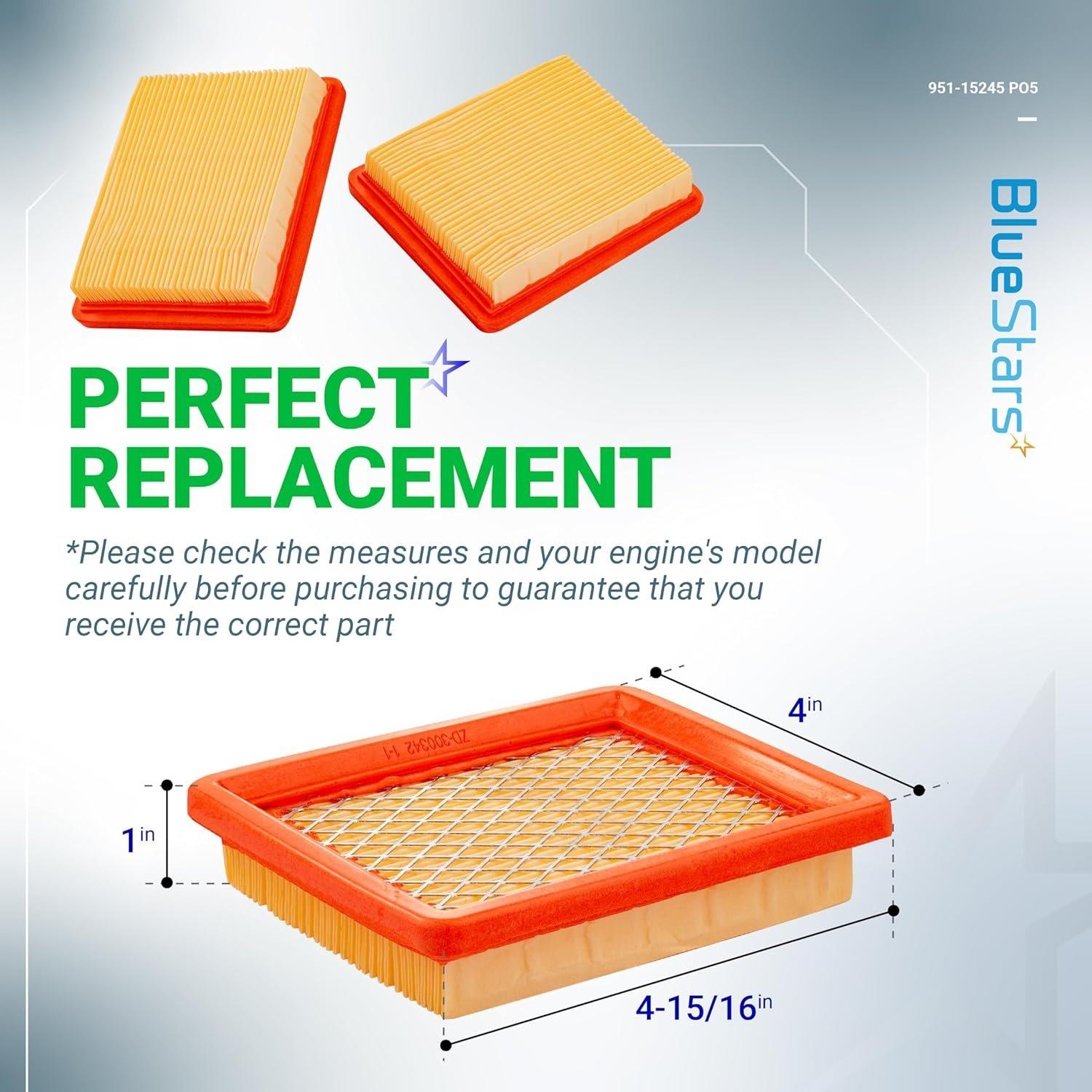 [Lifetime Warranty] 5-pack 951-15245 Air Filter image 4