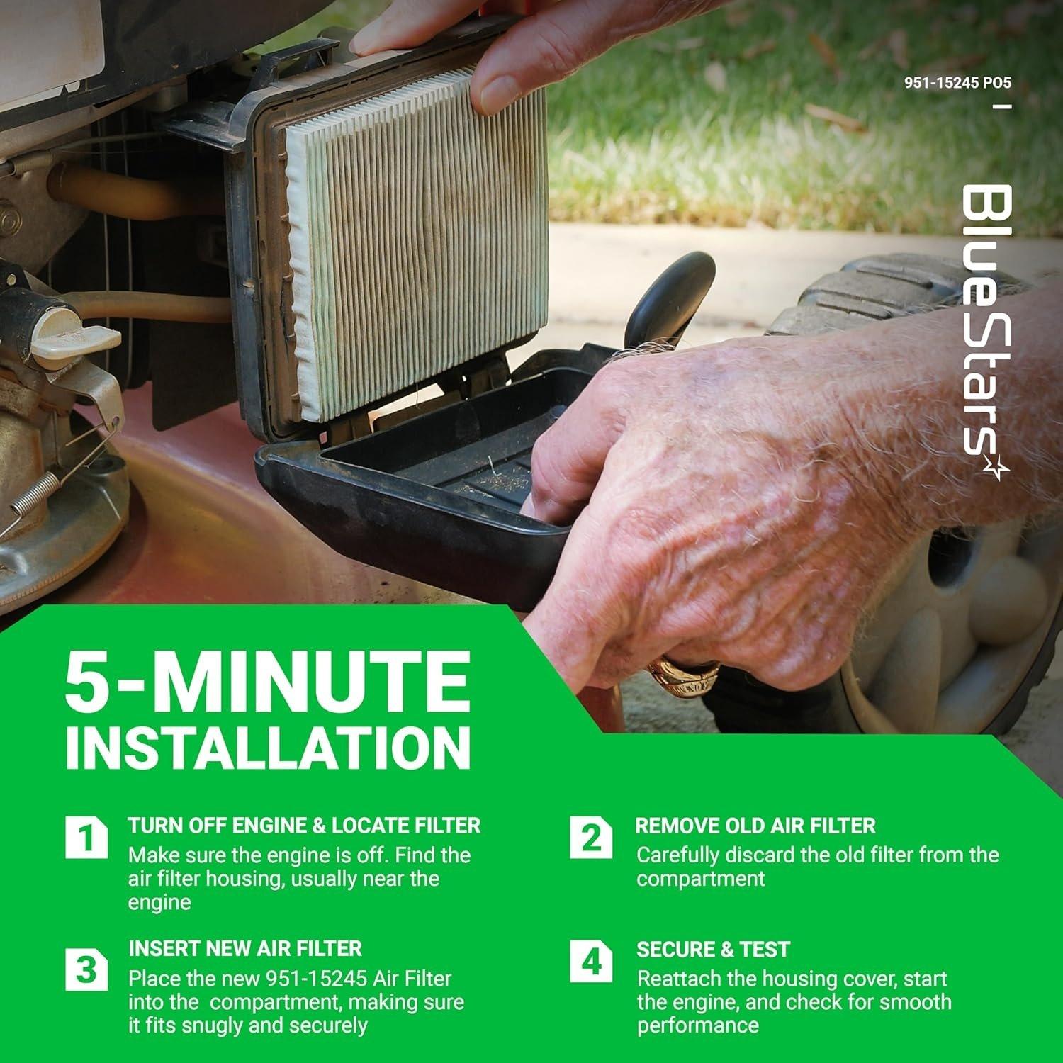 [Lifetime Warranty] 5-pack 951-15245 Air Filter image 7