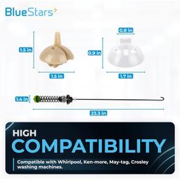 [Lifetime Warranty] W11130362 Washer Suspension Rod Kit Replacement - Compatible with Whirlpool Maytag Kenmore Washers - Replaces PS12347546 AP6262443 W10594080 thumbnail 3