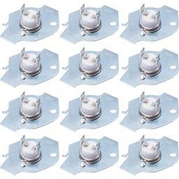 [Lifetime Warranty] 3977393 Dryer Thermal Fuse - Compatible with Whirlpool Maytag Roper Kenmore KitchenAid Dryers - Replaces AP3094244 3399848 AH334299 279816 - Pack of 12 thumbnail 0
