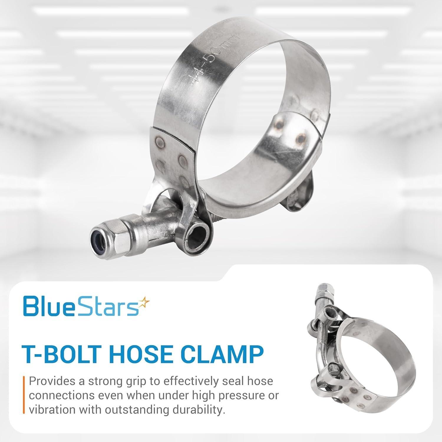 2" T-Bolt Hose Clamps with Working Range 56mm - 64mm - Pack of 2 image 2