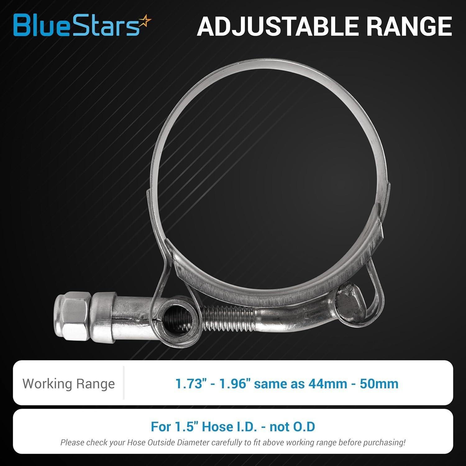 2" T-Bolt Hose Clamps with Working Range 56mm - 64mm - Pack of 2 image 6