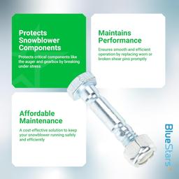 [Lifetime Warranty] 710-0890 Shear Pins and Nuts - Pack of 10 thumbnail 4