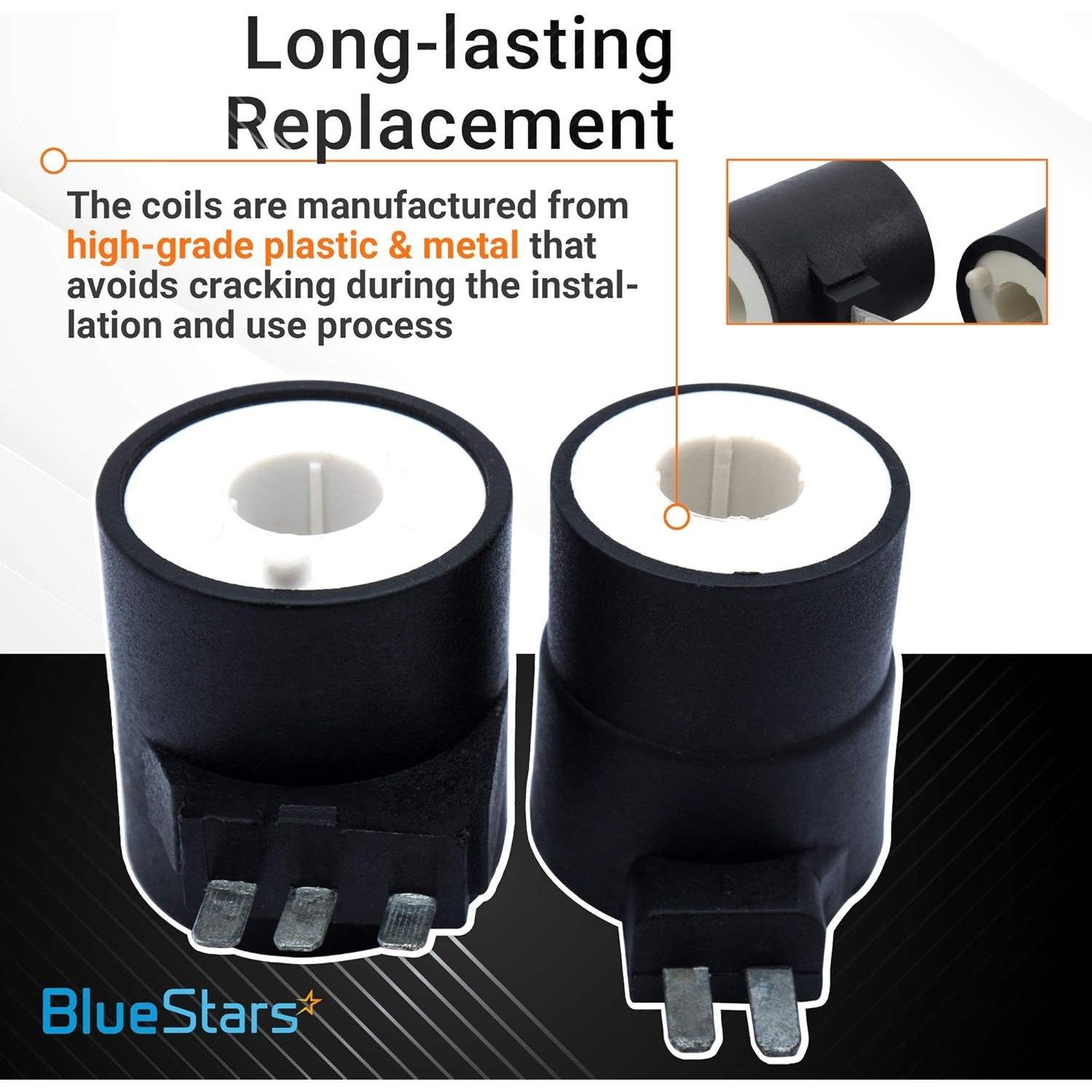 [Lifetime Warranty] 279834 Dryer Gas Valve Ignition Solenoid Coil Kit - Compatible with Whirlpool Kenmore Maytag Dryers - Replaces AP3094251 PS334310 12001349 694540 694539 306105 306106 - Pack of 4 image 1