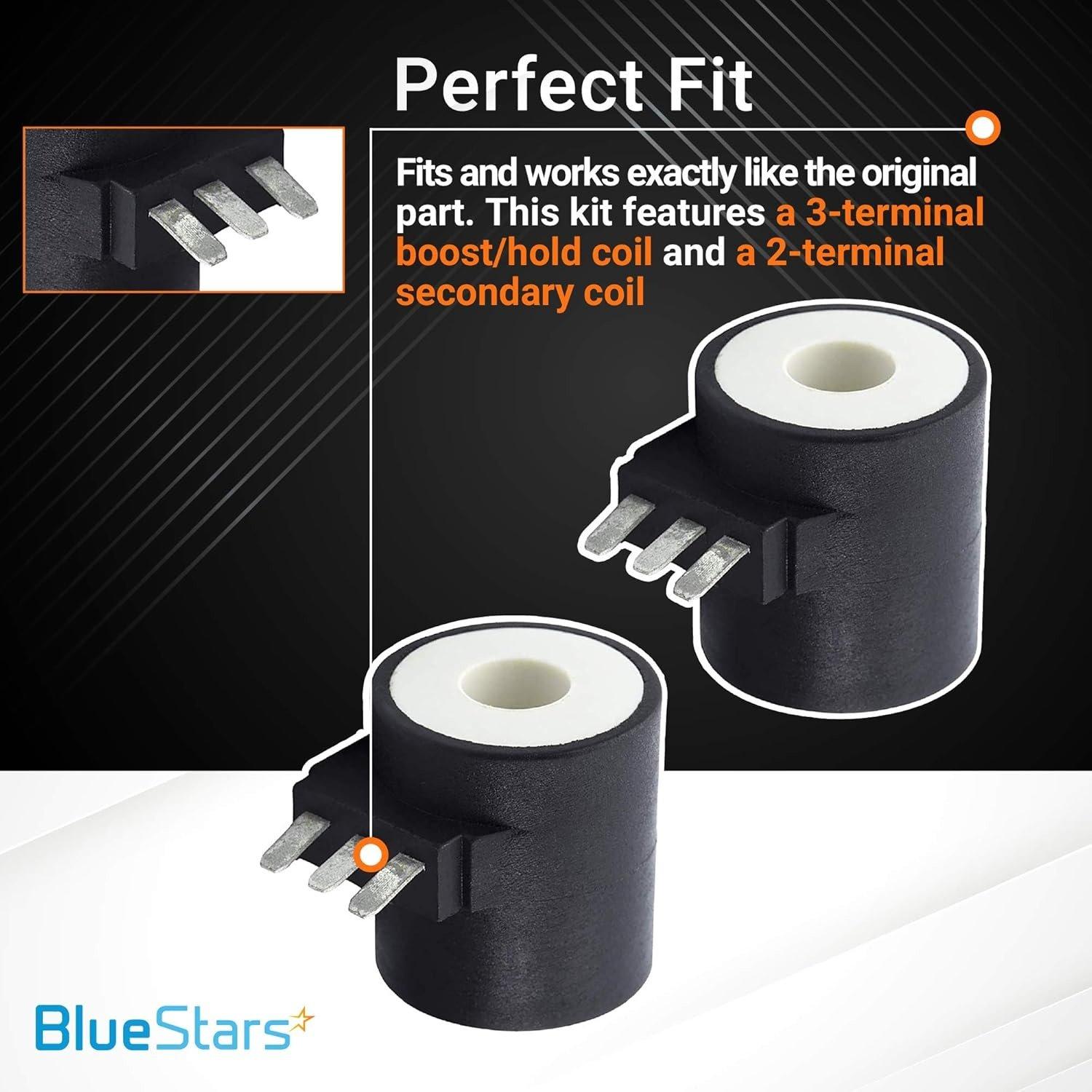 [Lifetime Warranty] 279834 Dryer Gas Valve Ignition Solenoid Coil Kit - Compatible with Whirlpool Kenmore Maytag Dryers - Replaces AP3094251 PS334310 12001349 694540 694539 306105 306106 - Pack of 4 image 2