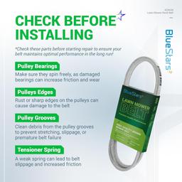 [Lifetime Warranty] 429636 42" Deck Drive Belt Lawn Mower Belt thumbnail 5