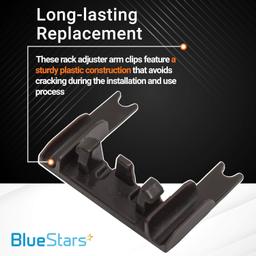 [Lifetime Warranty] W10250160 Rack Adjuster Arm Clip-lock - Compatible with Whirlpool Kenmore KitchenAid Jenn-Air Dishwashers - Replaces WPW10250160 PS11751100 - Pack of 2 thumbnail 4