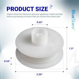 [Lifetime Warranty] WE03X31620 WE12X20395 Dryer Idler Pulley - Compatible with GE Hotpoint Clothes Dryer - Replaces WE12M0008 WE12M32 AP6997706 PS16542497 EAP16542497 thumbnail 1