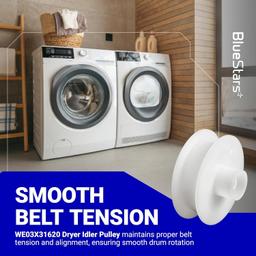 [Lifetime Warranty] WE03X31620 WE12X20395 Dryer Idler Pulley - Compatible with GE Hotpoint Clothes Dryer - Replaces WE12M0008 WE12M32 AP6997706 PS16542497 EAP16542497 thumbnail 6