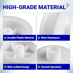 [Lifetime Warranty] WE03X31620 WE12X20395 Dryer Idler Pulley - Compatible with GE Hotpoint Clothes Dryer - Replaces WE12M0008 WE12M32 AP6997706 PS16542497 EAP16542497 thumbnail 5