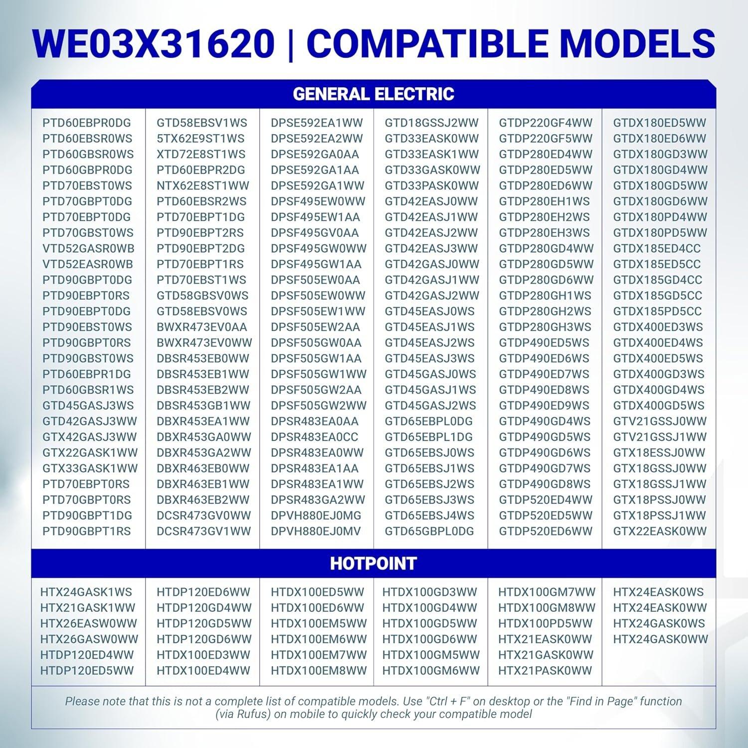 [Lifetime Warranty] WE03X31620 WE12X20395 Dryer Idler Pulley - Compatible with GE Hotpoint Clothes Dryer - Replaces WE12M0008 WE12M32 AP6997706 PS16542497 EAP16542497 image 8