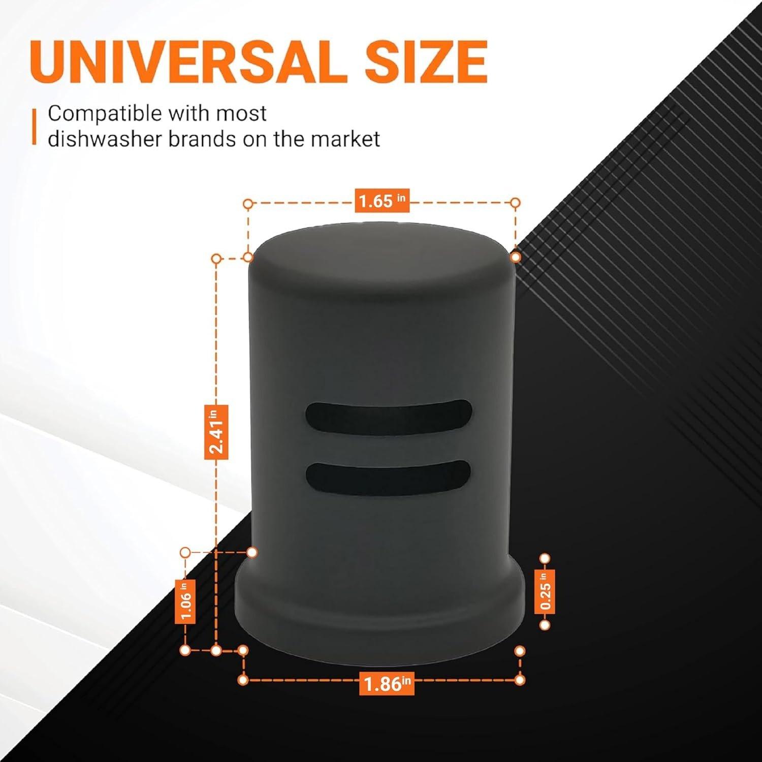 [Lifetime Warranty] Dishwasher Air Gap Cover 2.47â€ Height - Skirted Brass image 6