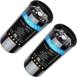 [Lifetime Warranty] 216-259 uF MFD 220-250 VAC Round Start Capacitor - Fits AC Motor Run, Fan Start, Heat Pump - Pack of 2 thumbnail 0