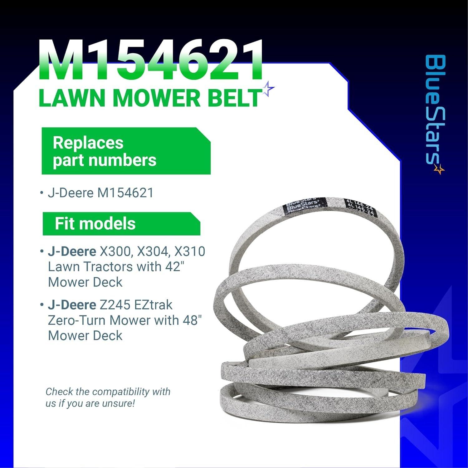 [Lifetime Warranty] M154621 Mower Belt | 1/2'' x 146 1/4'' image 3