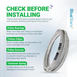 [Lifetime Warranty] M154621 Mower Belt | 1/2'' x 146 1/4'' thumbnail 5
