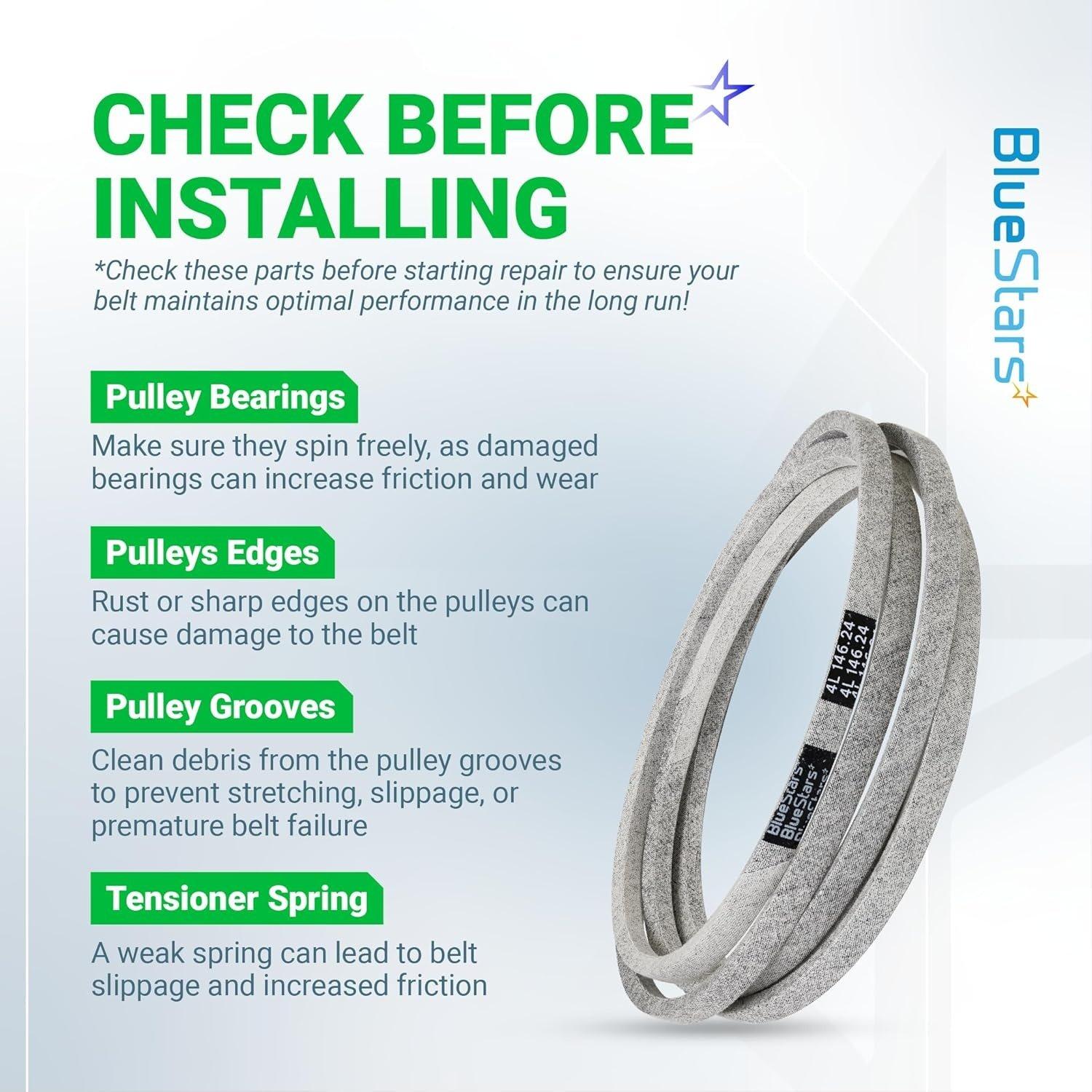 [Lifetime Warranty] M154621 Mower Belt | 1/2'' x 146 1/4'' image 5