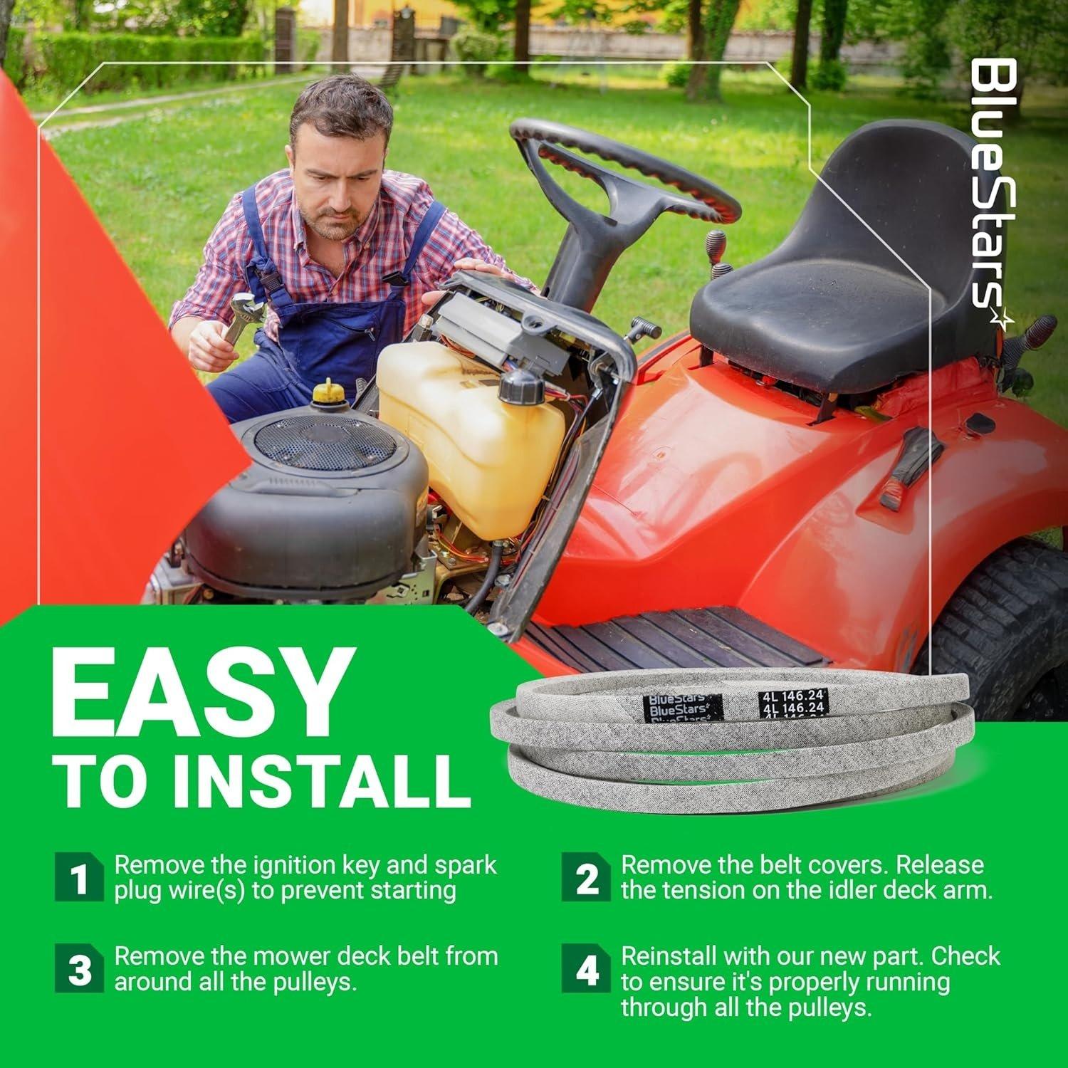 [Lifetime Warranty] M154621 Mower Belt | 1/2'' x 146 1/4'' image 7