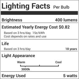 8206232A Dimmable LED Light Bulb 40W thumbnail 1